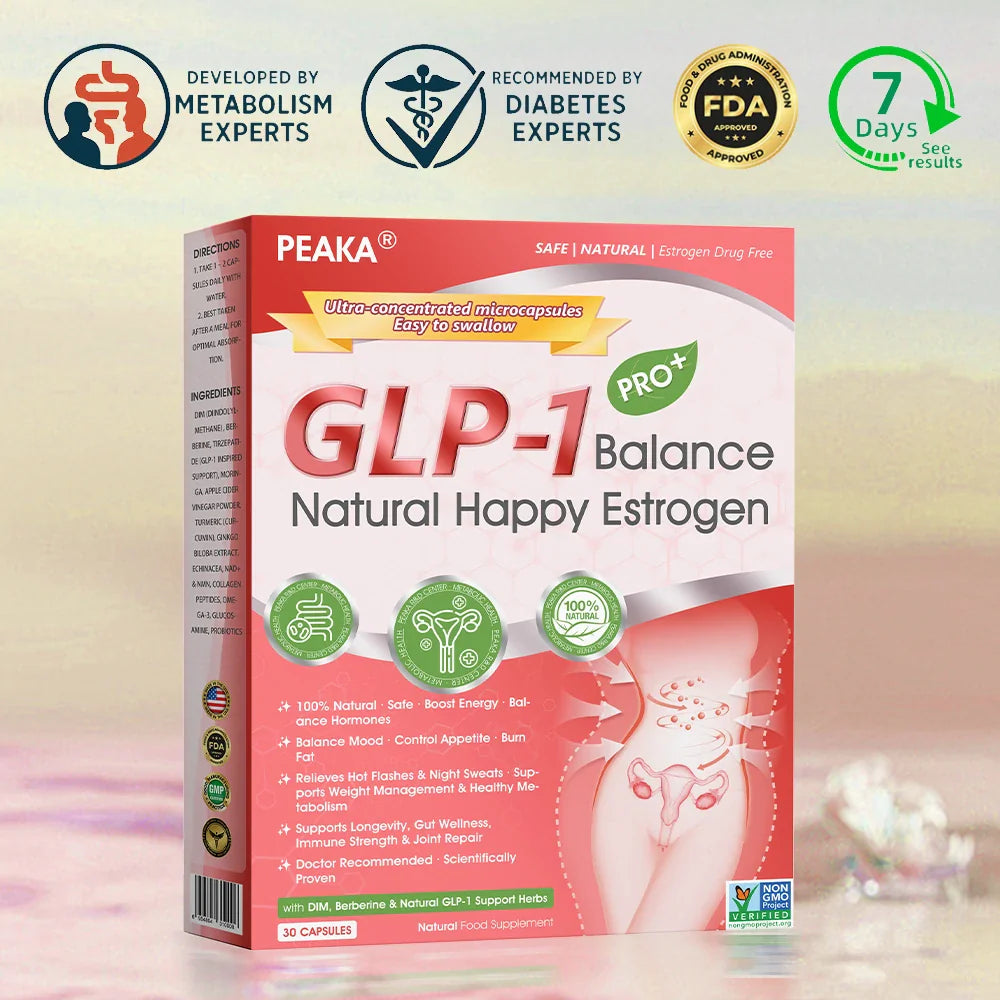 | ๐๐๐๐ข๐๐ข๐๐ฅ USA ๐๐ญ๐จ๐ซ๐ | ๐บ๐ธ PEAKAยฎ GLP-1 Natural Happy Estrogen Balance ยท Mini Concentrated Capsules ยท Easy-to-Swallow (Once a day, 7-day results ๐ชFor menopause relief, obesity, heart, diabetes, gut & joints)