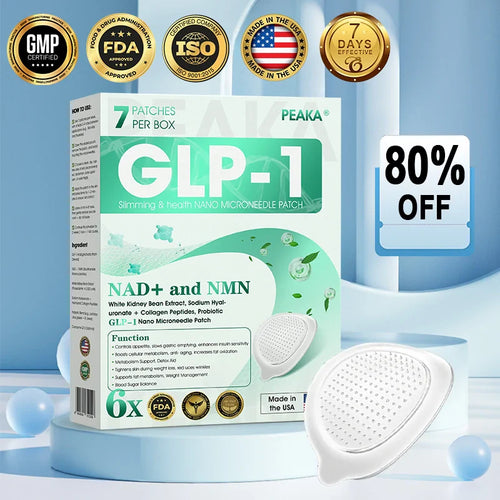 【Last Day Promotion 80% OFF🔥】PEAKA® GLP-1 & NAD+ Slimming & health NANO MICRONEEDLE PATCH🇺🇸👨⚕️(Zero Pain. 24/7 Release | Lose 20lbs FAST | 90% Sugar Drop | )🔥