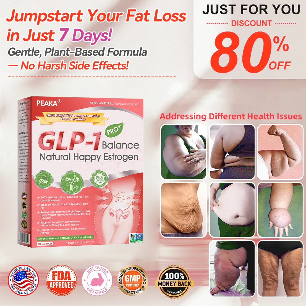 | ๐๐๐๐ข๐๐ข๐๐ฅ USA ๐๐ญ๐จ๐ซ๐ | ๐บ๐ธ PEAKAยฎ GLP-1 Natural Happy Estrogen Balance ยท Mini Concentrated Capsules ยท Easy-to-Swallow (Once a day, 7-day results ๐ชFor menopause relief, obesity, heart, diabetes, gut & joints)