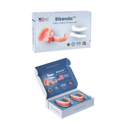 【𝑂𝐹𝐹𝐼𝐶𝐼𝐴𝐿 𝑆𝑇𝑂𝑅𝐸】Bikenda™ Premium Custom Silicone Denture Set(⏰Limited time discount Last 30 minutes⏰)