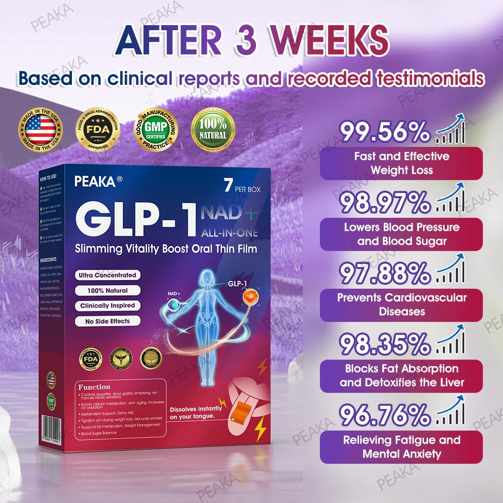 𝑂𝑓𝑓𝑖𝑐𝑖𝑎𝑙 𝑆𝑡𝑜𝑟𝑒 | PEAKA® GLP‑1 Slimming Vitality Boost Oral Thin Film 👩‍⚕️🥇(Just once a week, visible changes in 7 days ✅ For obesity, cardiovascular health, diabetes, sleep apnea, joint issues, and more)