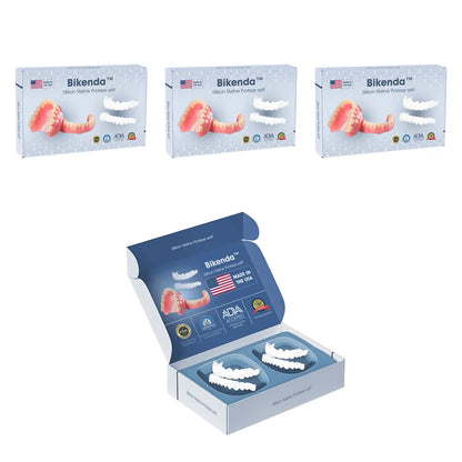 【𝑂𝐹𝐹𝐼𝐶𝐼𝐴𝐿 𝑆𝑇𝑂𝑅𝐸】Bikenda™ Premium Custom Silicone Denture Set(⏰Limited time discount Last 30 minutes⏰)