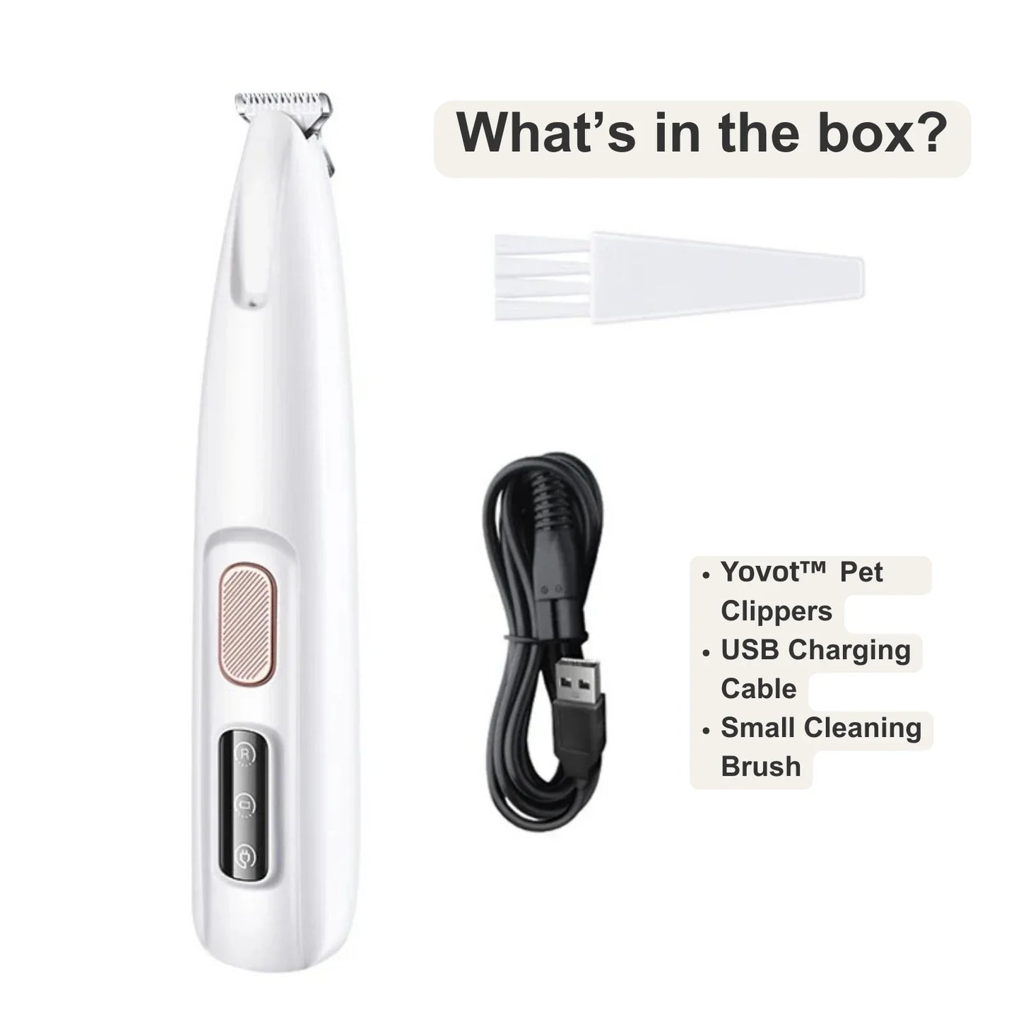 [Official Store] Yovot™ Pet Clippers：With ultrasonic cleaning and anti-inflammatory function