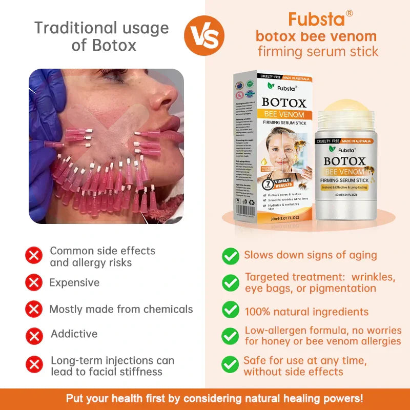 【LAST DAY 80% OFF 】 Fubsta™ Botox Bee Venom Firming Serum Stick | Made and shipped from the USA 🇺🇸